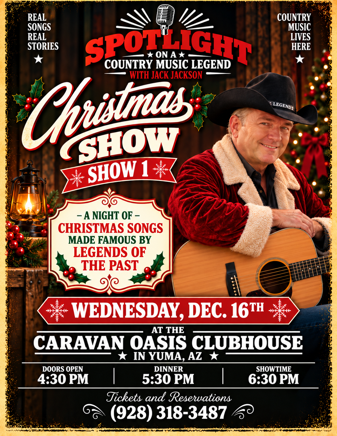 A Country Christmas — December 16, 2026 dinner show poster