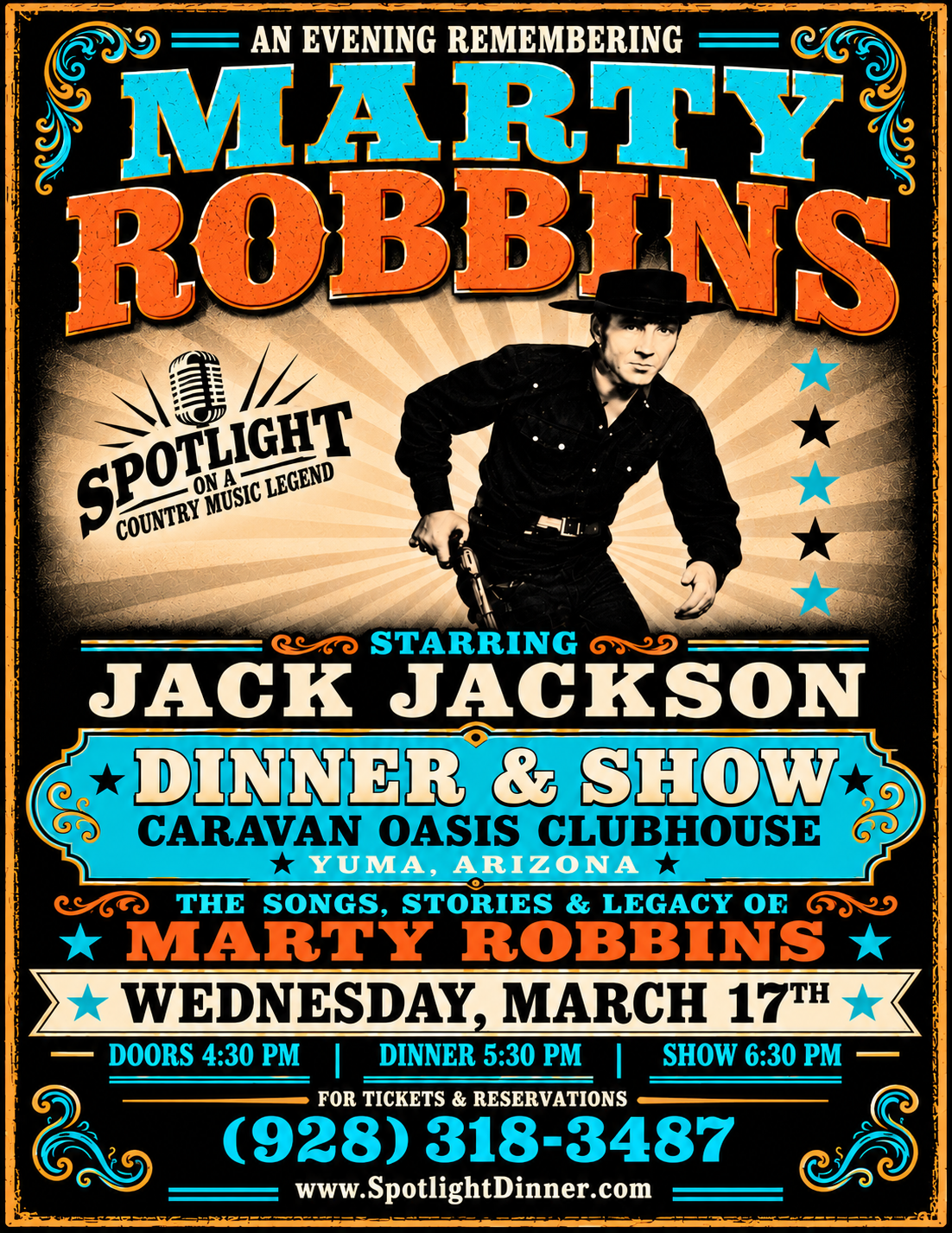Marty Robbins — March 17, 2027 dinner show poster